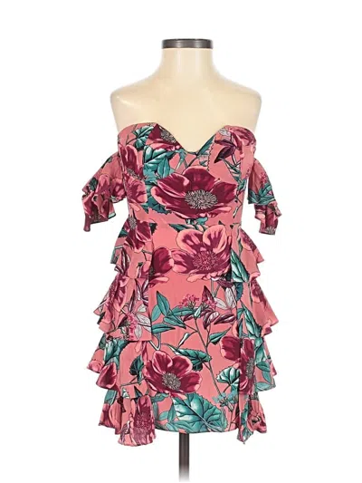 Pre-owned For Love & Lemons Cocktail Dress In Pink