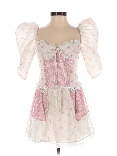Pre-owned For Love & Lemons Cocktail Dress In Pink