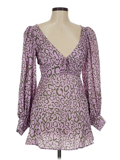 Pre-owned For Love & Lemons Cocktail Dress In Purple