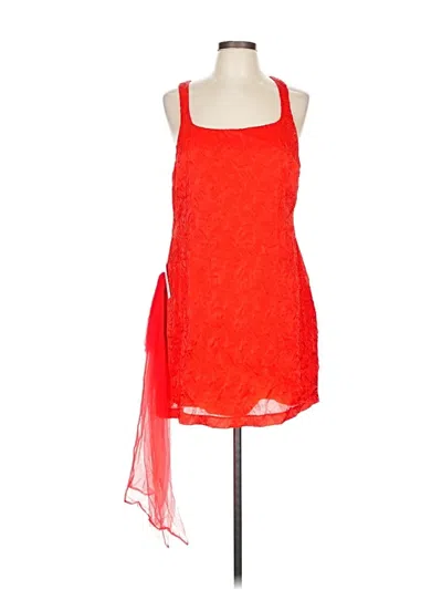 Pre-owned For Love & Lemons Cocktail Dress In Red