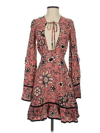 Pre-owned For Love & Lemons Cocktail Dress In Red