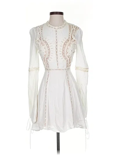 Pre-owned For Love & Lemons Cocktail Dress In White