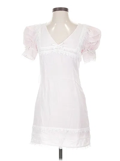 Pre-owned For Love & Lemons Cocktail Dress In White