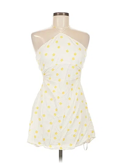 Pre-owned For Love & Lemons Cocktail Dress In Yellow
