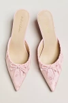For Love & Lemons Colette Kitten-heel Mules In Pink