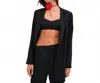 For Love & Lemons Courtney Blazer In Black In Multi