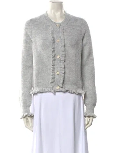Pre-owned For Love & Lemons Crew Neck Sweater In Gray