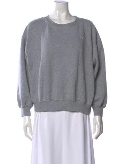 Pre-owned For Love & Lemons Crew Neck Sweater In Grey