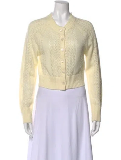 Pre-owned For Love & Lemons Crew Neck Sweater In Neutral