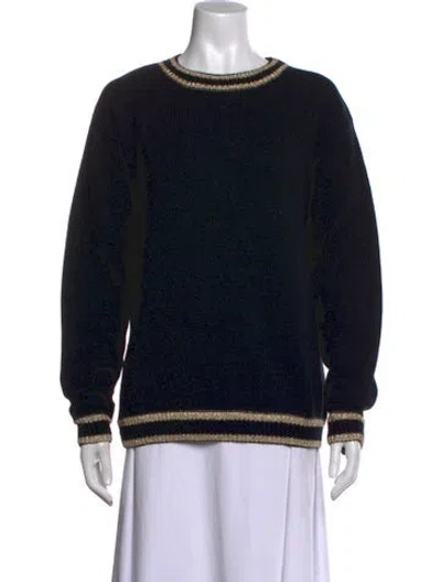 Pre-owned For Love & Lemons Crew Neck Sweater W/ Tags In Black