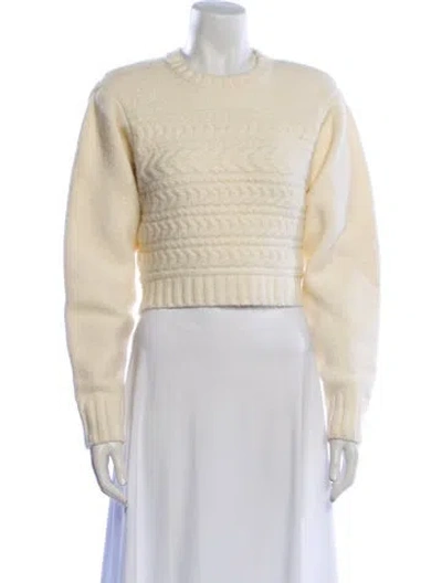 Pre-owned For Love & Lemons Crew Neck Sweater W/ Tags In Neutral