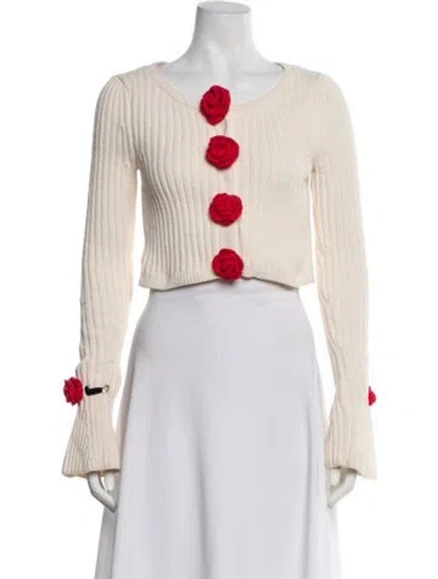 Pre-owned For Love & Lemons Crew Neck Sweater W/ Tags In Neutral