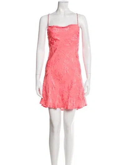 Pre-owned For Love & Lemons Crystal Embellishments Nightgown In Pink