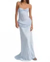 For Love & Lemons Daisy Gown In Baby Blue In Blue