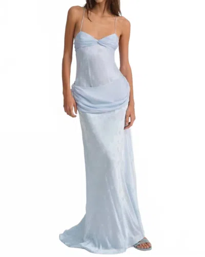 For Love & Lemons Daisy Gown In Baby Blue