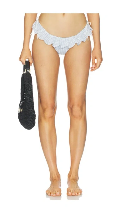 For Love & Lemons Daisy Lane Bikini Bottom In Blue