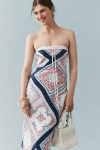 For Love & Lemons Daisy Mae Strapless Midi Slip Dress