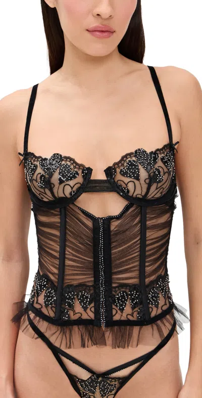 For Love & Lemons Dark Romance Bustier Black