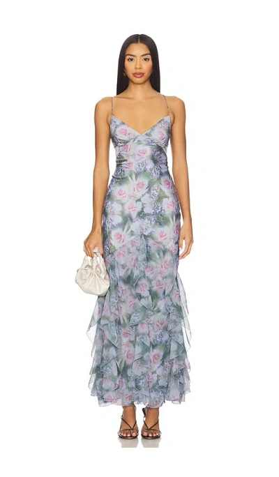 For Love & Lemons Elea Maxi Dress In Purple