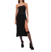 For Love & Lemons Elora Midi Dress In Black In Black