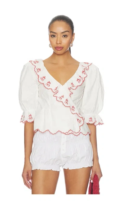 For Love & Lemons Emma Top In Multi