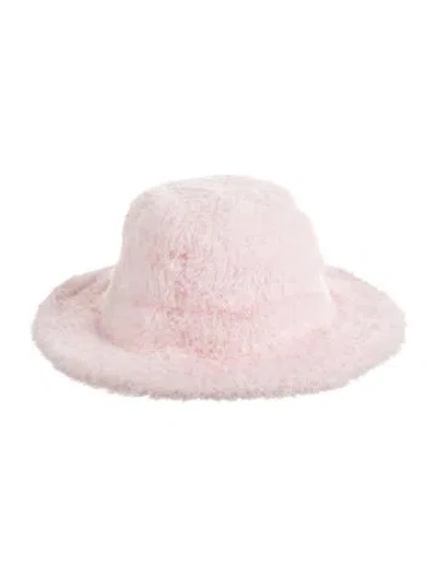 Pre-owned For Love & Lemons Faux Fur Bucket Hat. In Pink