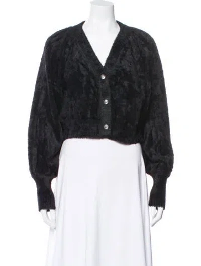 Pre-owned For Love & Lemons Faux Fur Evening Jacket In Black