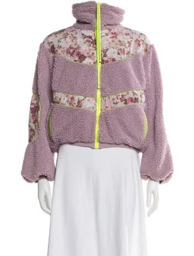 Pre-owned For Love & Lemons Floral Print Jacket In Multi