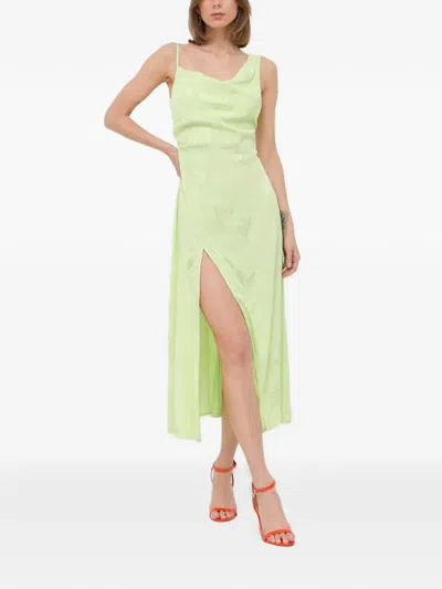 For Love & Lemons Floral-print Midi Dress In Green