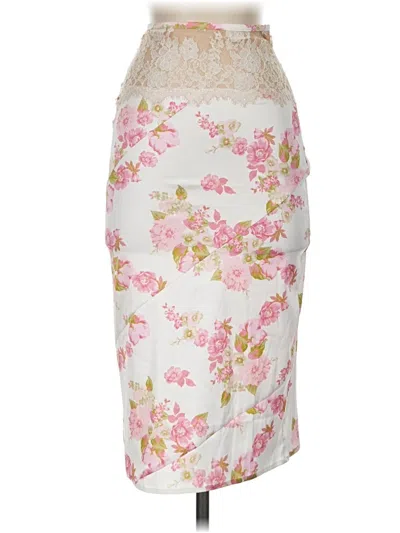 Pre-owned For Love & Lemons Formal Skirt In Ivory