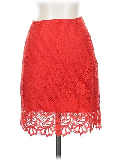 Pre-owned For Love & Lemons Formal Skirt In Red