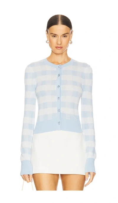 For Love & Lemons Gingham Knit Cardigan