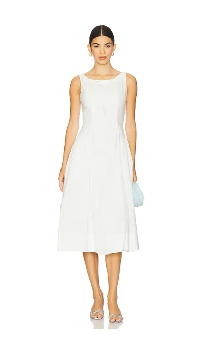 For Love & Lemons Handkerchief Midi Dress In White