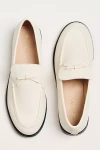 For Love & Lemons Helena Bow Loafers In White