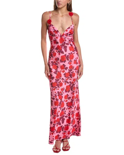 For Love & Lemons Huda Maxi Dress In Pink