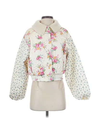 Pre-owned For Love & Lemons Jacket In Ivory