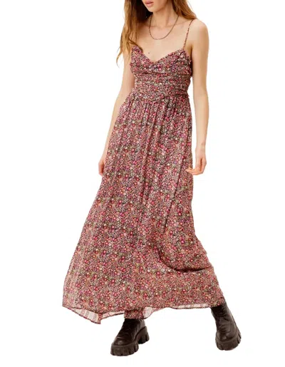 For Love & Lemons Joelle Maxi Dress In Multi In Pink