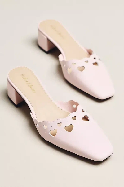 For Love & Lemons Juliette Heart Cutout Mules In Multi