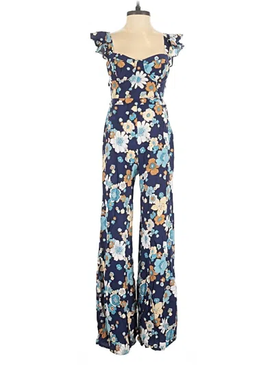 Pre-owned For Love & Lemons Jumpsuit In Blue