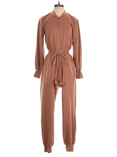 Pre-owned For Love & Lemons Jumpsuit In Brown