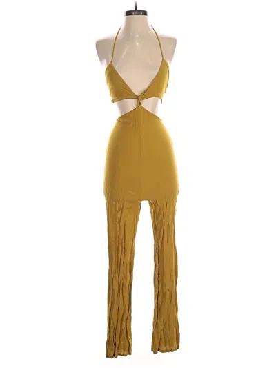 Pre-owned For Love & Lemons Jumpsuit In Gold