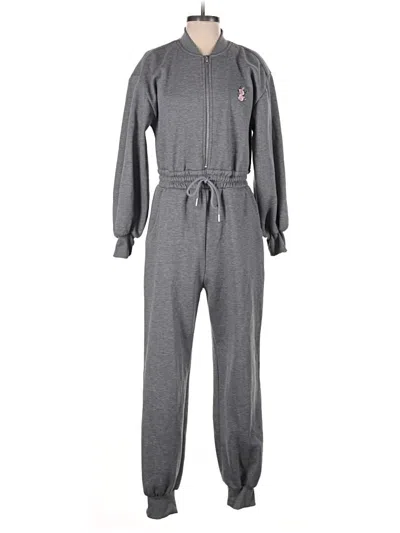 Pre-owned For Love & Lemons Jumpsuit In Gray