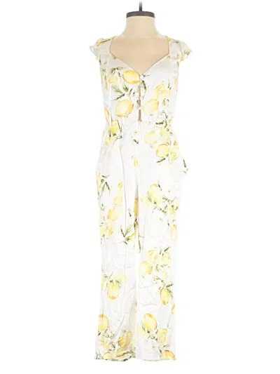 Pre-owned For Love & Lemons Jumpsuit In Yellow