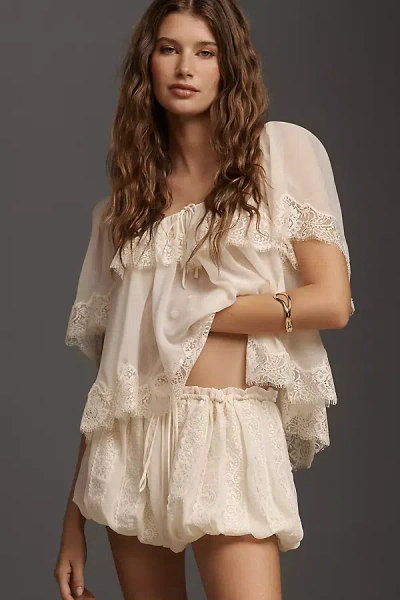 For Love & Lemons Juniper Bloomers In White
