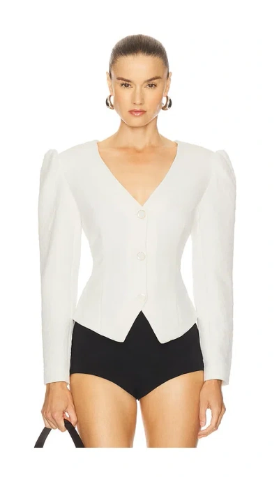 For Love & Lemons Kristen Blazer In White