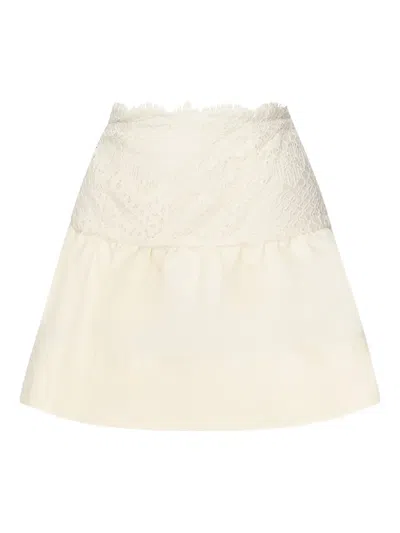 For Love & Lemons Lace-panelled Miniskirt