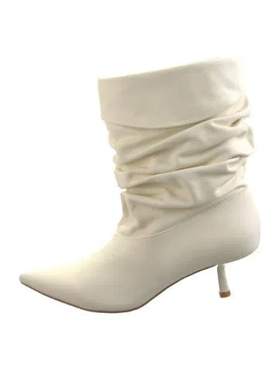 Pre-owned For Love & Lemons Leather Boots In Neutral