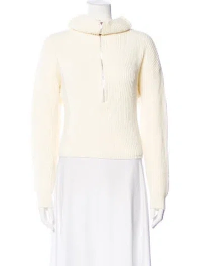 Pre-owned For Love & Lemons Long Sleeve Sweatshirt W/ Tags In Yellow