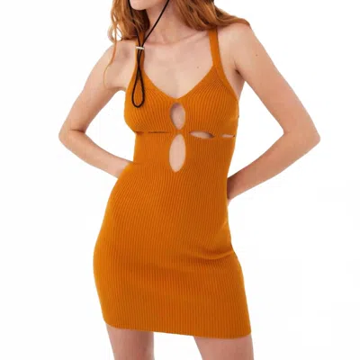 For Love & Lemons Maggie Mini Dress In Orange