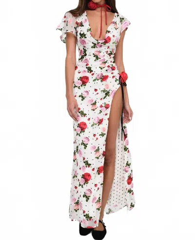 For Love & Lemons Maybelle Maxi Dress In White